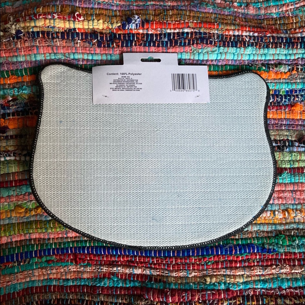 NWT Food Bowl Placement Blue Cat Mat - Picture 3 of 4